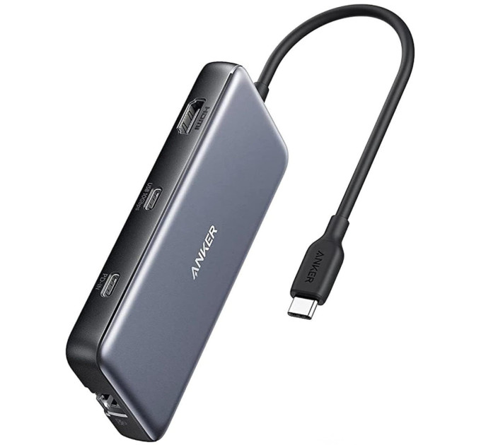 Anker USB-хаб Anker USB-C 8-в-1 Black (A83830A2)