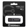 Kingston Накопичувач Kingston   64GB USB 3.2 Type-A Gen1 IronKey Locker+ 50 G2