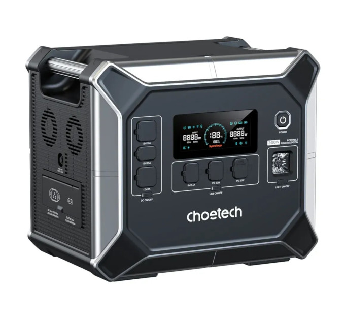 Choetech Зарядна станція Choetech BS067 2048Wh, 2400W (BS067-EU-BKSL)_OEM