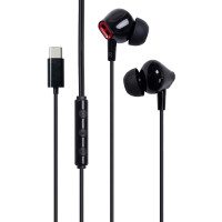 Навушники Vention Echo Lite USB-C In-Ear Wired Black (GBBBAV)