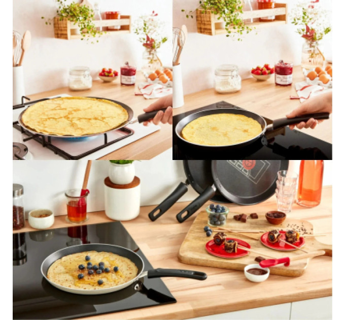 Tefal Сковорода Tefal Halo EUCALYPTUS, 25см, алюміній, бакеліт, сірий (G0163802)