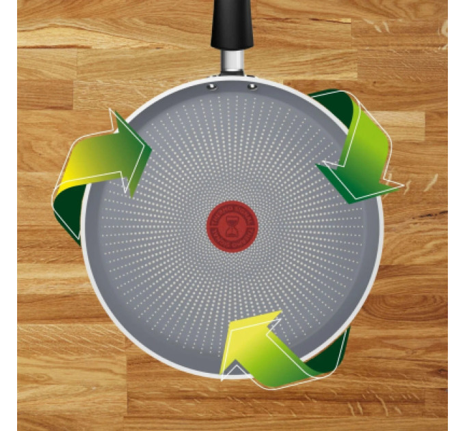 Tefal Сковорода Tefal Halo EUCALYPTUS, 25см, алюміній, бакеліт, сірий (G0163802)