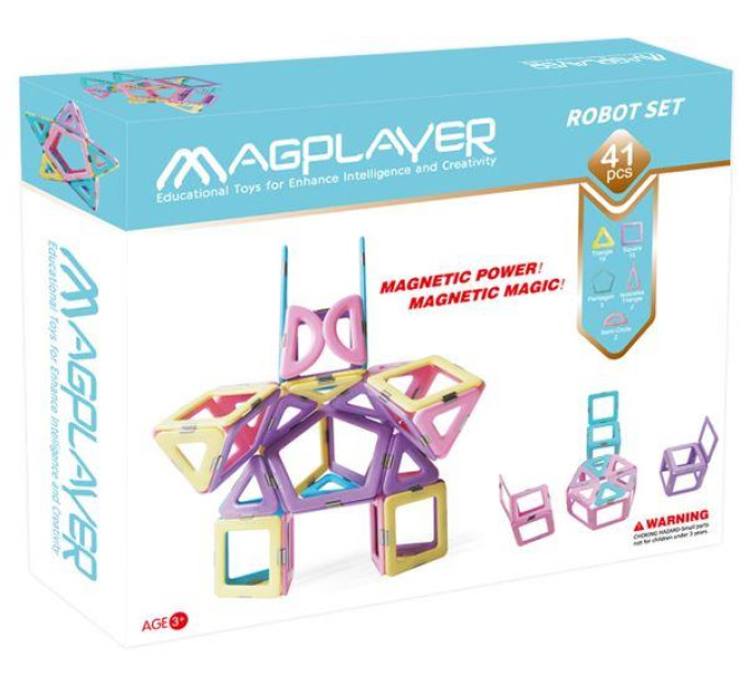 Magplayer Конструктор Magplayer магнітний набір 41ел