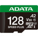 ADATA Карта пам'яті ADATA 128GB microSD class 10 UHS-I U3 V30 A2 Speed Plus (UD128GUI3V30A2SP-RA1)