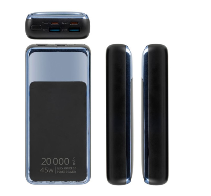 RivaCase Універсальна мобільна батарея Rivacase Rivapower 20000mAh Black (VA1075)