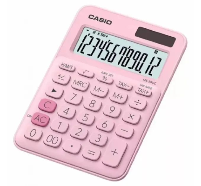 Калькулятор Casio MS-20UC-PK-W-UC), рожевий (CALC-CAS-MS-20UC-PK)