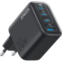 Мережевий зарядний пристрій Anker Charger 70W, 3xUSB-C, 1xUSB-A, Black (A121CG11) Мережевий зарядний пристрій Anker Charger 70W, 3xUSB-C, 1xUSB-A, Black (A121CG11)