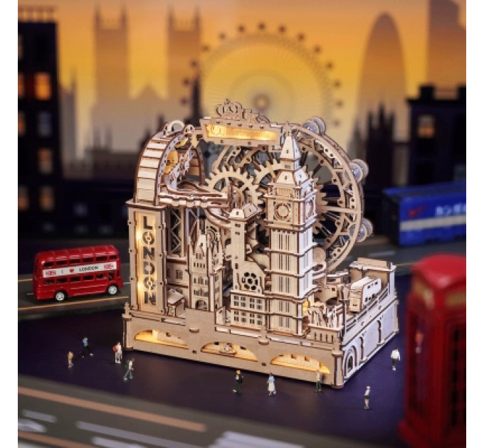 Robotime Конструктор Robotime Rokr дерев'яний 3D Marble Travel Лондон (EGB01)