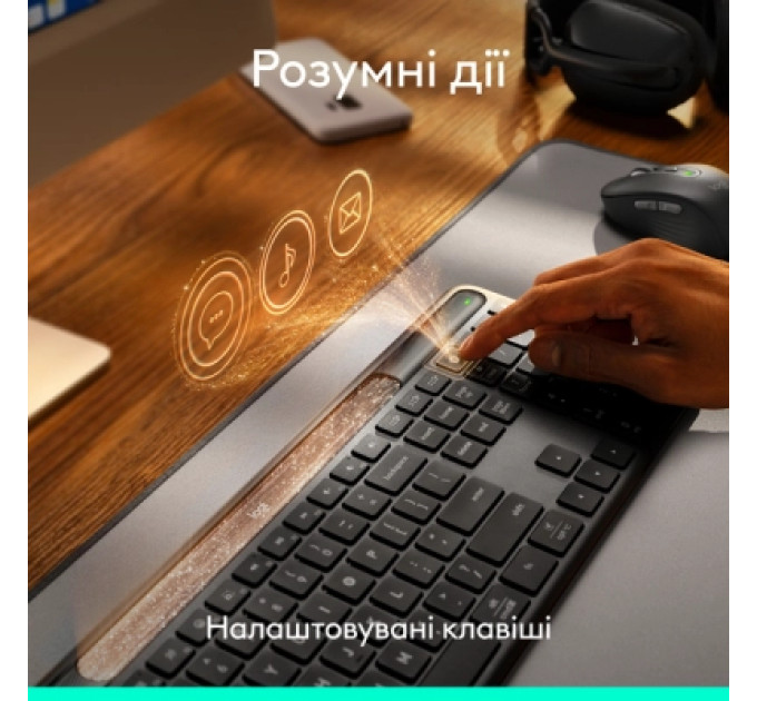 Logitech Клавіатура Logitech Slim Solar+ Bluetooth Graphite (920-013764)