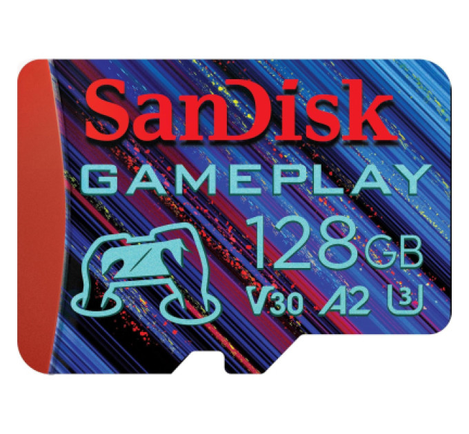 SanDisk Карта пам'яті SanDisk 128GB microSD class 10 UHS-I U3 V30 A2 GamePlay (SDSQXAA-128G-GN6XN)