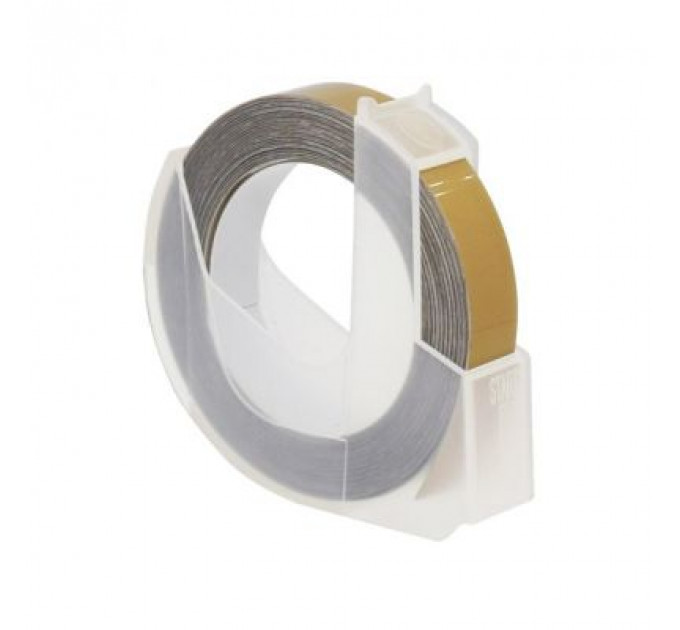 Стрічка для принтера етикеток UKRMARK D-520104- GO, 9 мм х 3 м, gold, сумісна з DYMO 520104 (900378)
