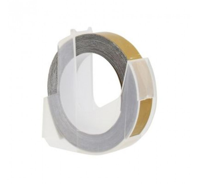 Стрічка для принтера етикеток UKRMARK D-520104- GO, 9 мм х 3 м, gold, сумісна з DYMO 520104 (900378)