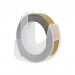 Стрічка для принтера етикеток UKRMARK D-520104- GO, 9 мм х 3 м, gold, сумісна з DYMO 520104 (900378)