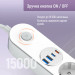 ColorWay Фільтр живлення ColorWay CW-CHE44PDW 4 розетки, 4USB (Type-C PD20W + 3USB QC3.0) (45W), 2 м, White