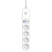 ColorWay Фільтр живлення ColorWay CW-CHE44PDW 4 розетки, 4USB (Type-C PD20W + 3USB QC3.0) (45W), 2 м, White