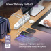 ColorWay Фільтр живлення ColorWay CW-CHE44PDW 4 розетки, 4USB (Type-C PD20W + 3USB QC3.0) (45W), 2 м, White