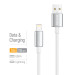 ColorWay Кабель ColorWay USB - Lightning (M/M), zinc alloy braided, 3А, 1 м, White (CW-CBUL098-WT)