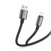 ColorWay Кабель ColorWay USB - Lightning (M/M), zinc alloy braided, 3А, 2 м, Black (CW-CBUL099-BK)