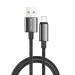 ColorWay Кабель ColorWay USB - Lightning (M/M), zinc alloy braided, 3А, 2 м, Black (CW-CBUL099-BK)