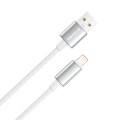 ColorWay Кабель ColorWay USB - Lightning (M/M), zinc alloy braided, 3А, 2 м, White (CW-CBUL099-WT)