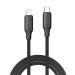 ColorWay Кабель ColorWay USB Type-C - Lightning (M/M), TPE embossed, 3А, 1 м, Black (CW-CBPDCL101-BK)