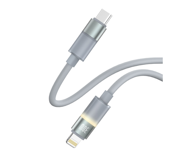 ColorWay Кабель ColorWay USB Type-C - Lightning (M/M), warm light, 3А, 1 м, Grey (CW-CBPDCL092-GR)