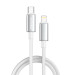 ColorWay Кабель ColorWay USB Type-C - Lightning (M/M), zinc alloy braided, 3А, 1 м, White (CW-CBPDCL098-WT)