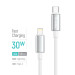 ColorWay Кабель ColorWay USB Type-C - Lightning (M/M), zinc alloy braided, 3А, 1 м, White (CW-CBPDCL098-WT)