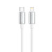 ColorWay Кабель ColorWay USB Type-C - Lightning (M/M), zinc alloy braided, 3А, 1 м, White (CW-CBPDCL098-WT)