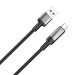 ColorWay Кабель ColorWay USB - USB Type-C (M/M), braided wire, 6А, 1 м, Black (CW-CBUC096-BK)