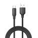 ColorWay Кабель ColorWay USB - USB Type-C (M/M), TPE embossed, 3А, 1 м, Black (CW-CBUC101-BK)