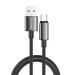 ColorWay Кабель ColorWay USB - USB Type-C (M/M), zinc alloy braided, 3А, 2 м, Black (CW-CBUC099-BK)