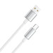 ColorWay Кабель ColorWay USB - USB Type-C (M/M), zinc alloy braided, 3А, 2 м, White (CW-CBUC099-WT)