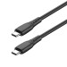 ColorWay Кабель ColorWay USB Type-C - USB Type-C (M/M), textured PVC, 3А, 1 м, Black (CW-CBPDCC094-BK)