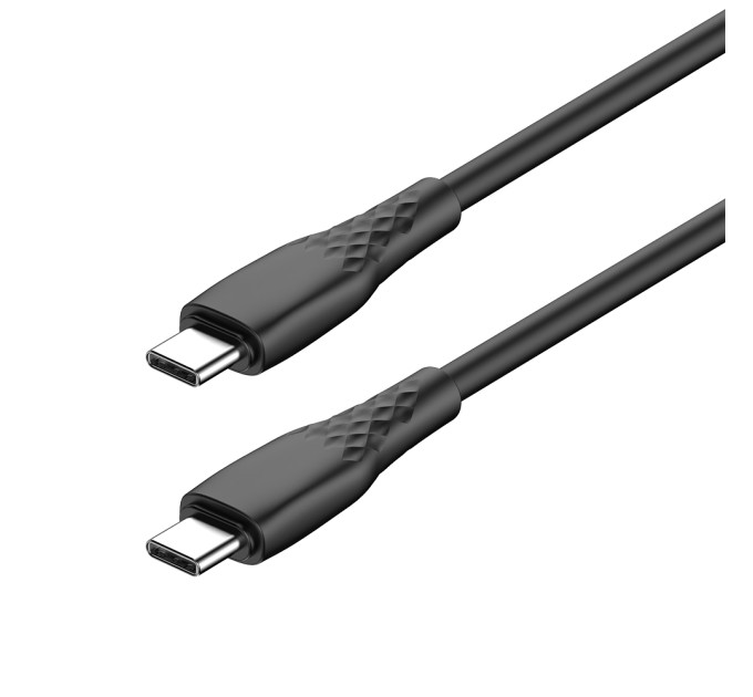 ColorWay Кабель ColorWay USB Type-C - USB Type-C (M/M), textured PVC, 3А, 2 м, Black (CW-CBPDCC095-BK)