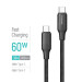 ColorWay Кабель ColorWay USB Type-C - USB Type-C (M/M), TPE embossed, 3А, 2 м, Black (CW-CBPDCC102-BK)