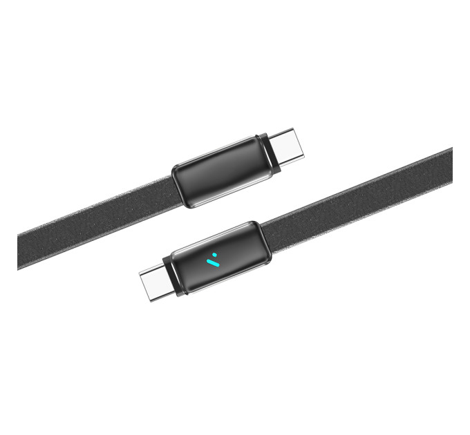 ColorWay Кабель ColorWay USB Type-C - USB Type-C (M/M), ultra-thin, 5А, 1 м, Black (CW-CBPDCC100-BK)