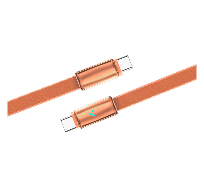 ColorWay Кабель ColorWay USB Type-C - USB Type-C (M/M), ultra-thin, 5А, 1 м, Orange (CW-CBPDCC100-OR)