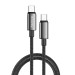 ColorWay Кабель ColorWay USB Type-C - USB Type-C (M/M), zinc alloy braided, 5А, 2 м, Black (CW-CBPDCC099-BK)
