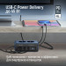 ColorWay Фільтр живлення ColorWay CW-CHE25PDB 45W 2 розетки, 1xUSB-A 2xUSB-C, 2 м, синій
