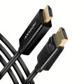 AXAGON Кабель AXAGON RVD-HI14C2 HDMI-DisplayPort, 1.8m, 4K/30Hz, чорний