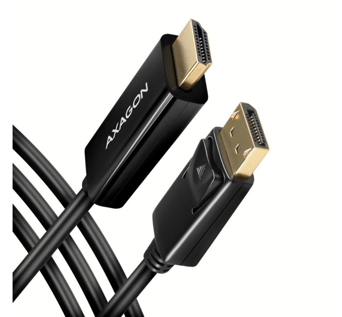 AXAGON Кабель AXAGON RVD-HI14C2 HDMI-DisplayPort, 1.8m, 4K/30Hz, чорний