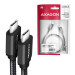 AXAGON Кабель AXAGON BUCM3-CM10AB USB-C-USB-C 3.2 Gen 1, 1m, PD 60W, 3A, чорний