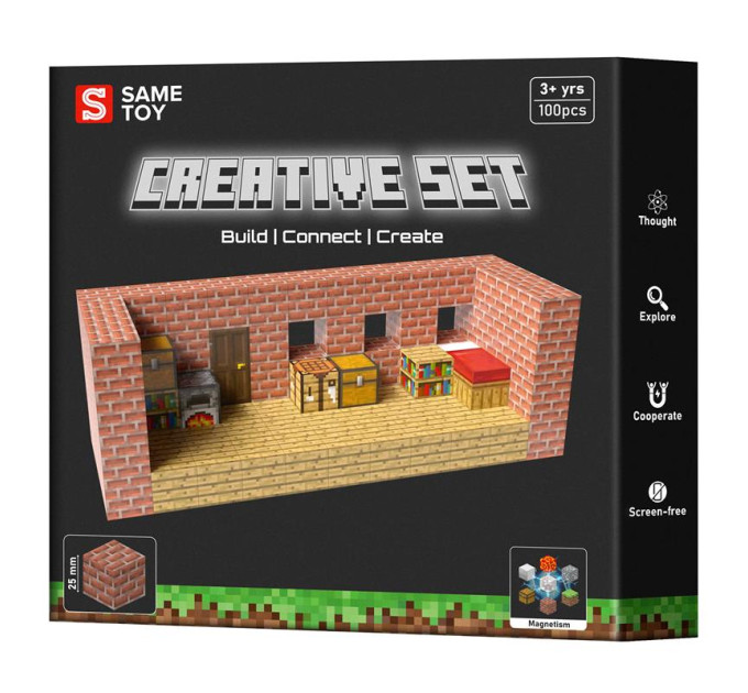 Same Toy Магнітний конструктор Same Toy Creative Set Brick House 100ел