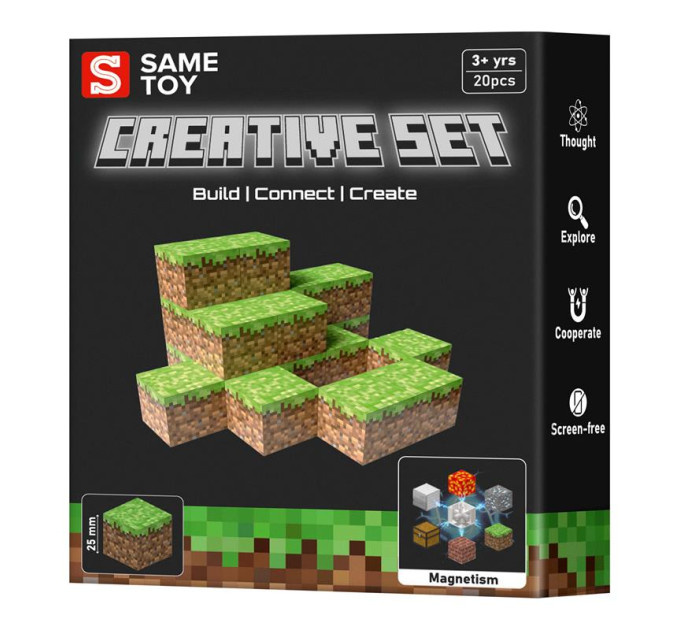 Same Toy Магнітний конструктор Same Toy Creative Set Grass 20ел