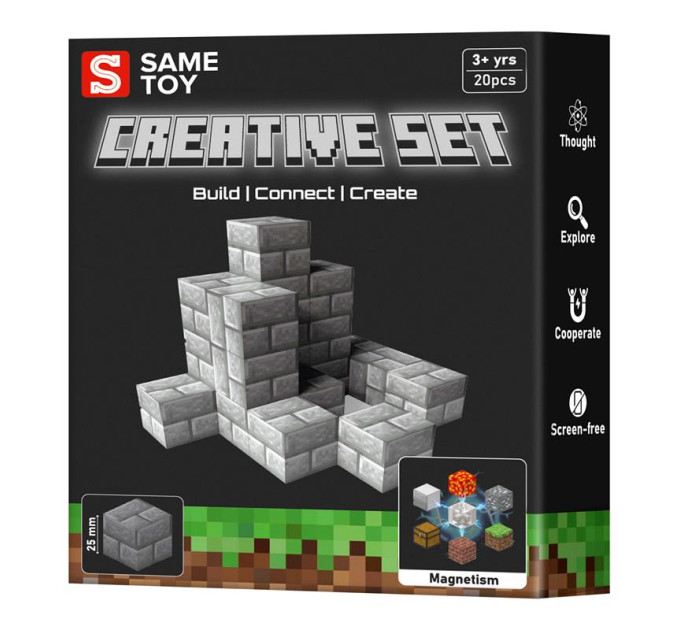 Same Toy Магнітний конструктор Same Toy Creative Set Stone 20е