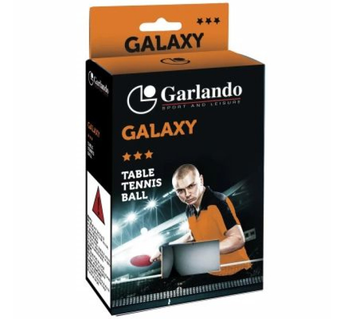 Garlando М'ячик для настільного теніса Garlando Galaxy 3 Stars 6 шт (2C4-119) (929523)