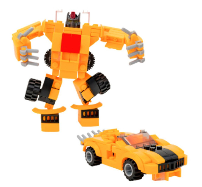 Cubix Конструктор Cubix Traxfigure 2-в-1, жовтий (39727-yellow)