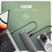 AXAGON Хаб концентратор AXAGON HMC-10HLS USB-C 5Гбіт/с 9in1 hub, сірий