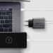 AXAGON Мережевий зарядний пристрій з дисплеєм AXAGON ACU-PQ67D, 2x port (USB + USB-C), PD3.0/QC4+/PPS/Apple, 67W, сірий